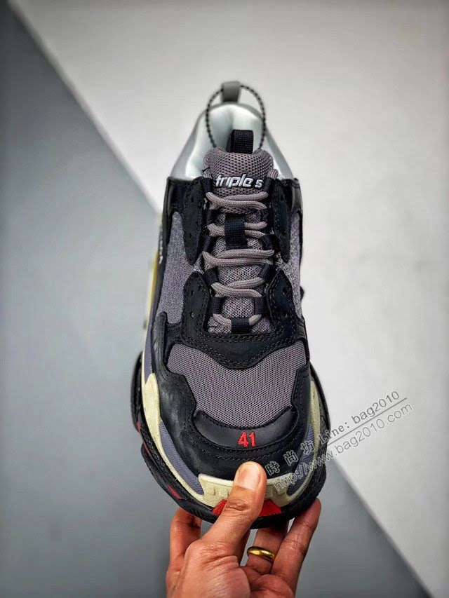 Balenciaga經典款男女鞋 巴黎世家頂級版本Triple-S 17老爹鞋 Balenciaga情侶款老爹鞋  hdbl1227